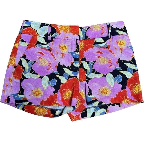 LOFT Pants - LOFT The Riviera Short purple and orange floral shorts 2